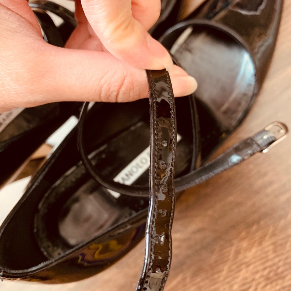 Manolo Blahnik leather pumps size 5.5 - Picture 6 of 9